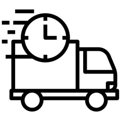 DELIVERY TIME line icon