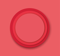 red circles background template vector