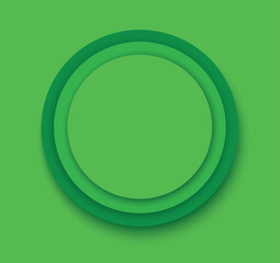 green circles background template vector