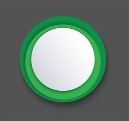 green circles background template vector