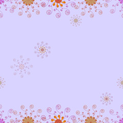 Seamless pattern with ornamental shapes