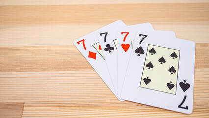 Playing cards on the desk_05