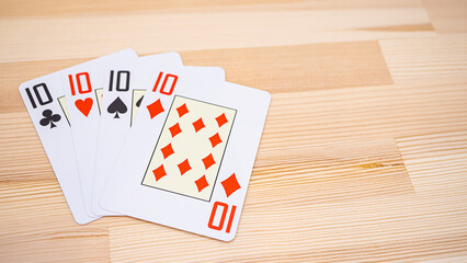 Playing cards on the desk_06