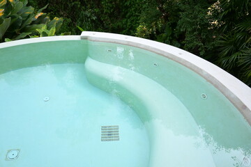 swimming pool in the garden