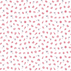 Decorative seamless pattern. Simple abstract shape