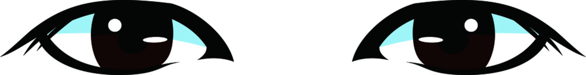 重ための一重まぶた