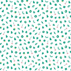 Decorative seamless pattern. Simple abstract shape. Colored vector illustration for printing, decoration, textile, branding design