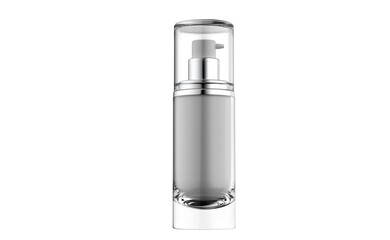 Skin care or Cosmetic Airless dispenser, container  on isolated white background without ground floor shadow.  3D rendered.