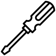 SCREWDRIVER line icon