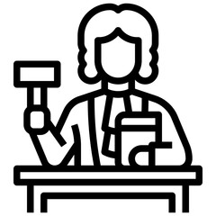 JUDGE line icon
