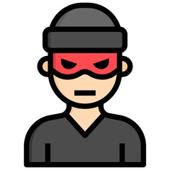 CRIMINAL filled outline icon