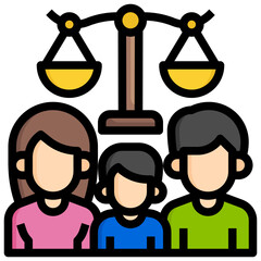 FAMILY LAW filled outline icon