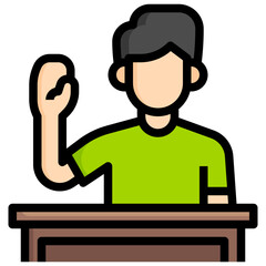 WITNESS filled outline icon