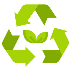 Obraz premium RECYCLE 1 flat icon