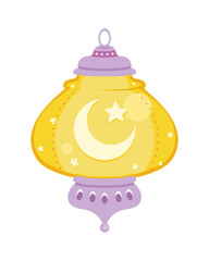 arabic lamp with moon