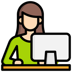 PROGRAMMER Filled Outline