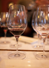 Wine cellars tour with white and red wines tasting in Montepulciano, Tuscany, Italy