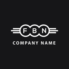 FBN letter logo design on black background. FBN  creative initials letter logo concept. FBN letter design.