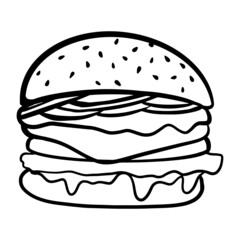 Fast Food Burger Icon