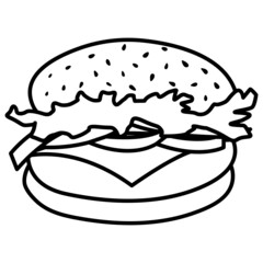 Fast Food Burger Icon