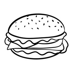 Fast Food Burger Icon