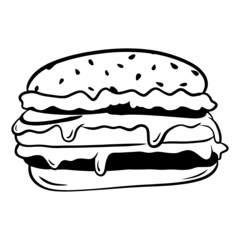 Fast Food Burger Icon