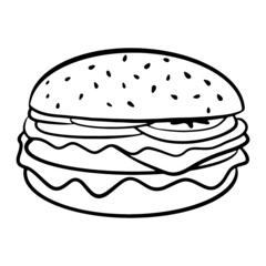 Fast Food Burger Icon