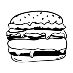 Fast Food Burger Icon