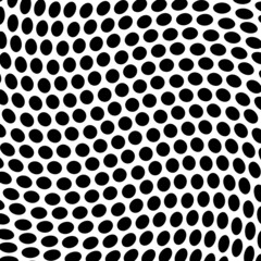 Black and white seamless polka dot pattern vector.Seamless vector pattern black polka dots on a white background.Abstract background. Decorative print.Black and white polka dot pattern vector.