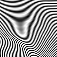 Abstract Black and White Geometric Pattern with Waves. Striped Structural Texture. Raster Illustration.Black and white stripes made in illustrator and rasterized.Stripes pattern for backgrounds.