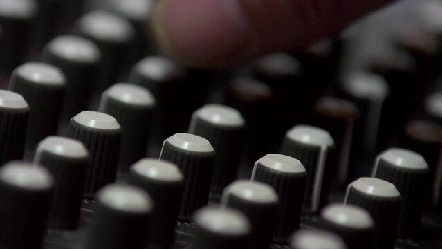 Professional multitrack sound recording, trimpots