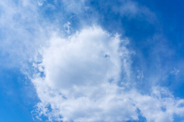 Obraz premium Refreshing blue sky and cloud background material_wide_31