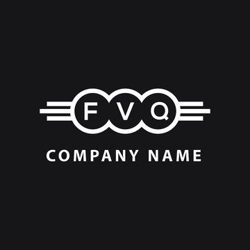 FVQ letter logo design on black background. FVQ  creative initials letter logo concept. FVQ letter design.
