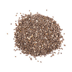 Chia seeds Isolated on white background