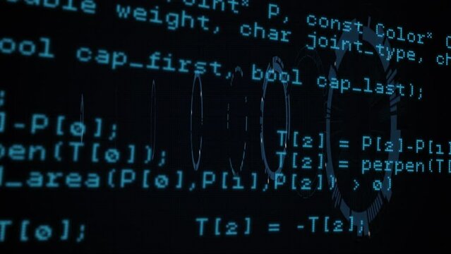 Animation of data processing over scopes scanning