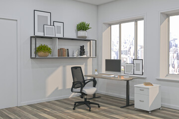 Workstation Frame and Screen Mockup