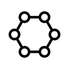 Chemistry atom vector icon symbol design