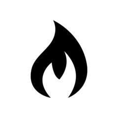Fire flame vector icon symbol design
