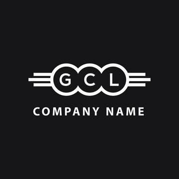 GCL letter logo design on black background. GCL  creative initials letter logo concept. GCL letter design.

