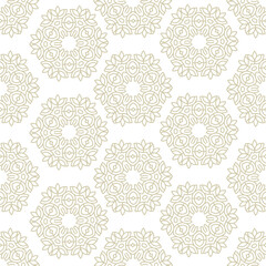 Vector floral seamless pattern. Damask background. Beautiful flower pattern with  seamless pattern on light background for textile design.