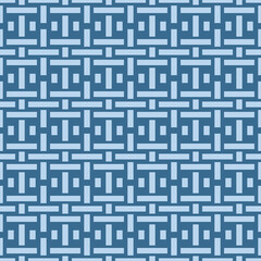 Japanese Stripe Weave Vector Seamless Pattern