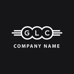 GLC letter logo design on black background. GLC  creative circle letter logo concept. GLC letter design.