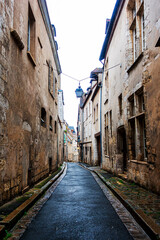 Street view of Chartres city, France.