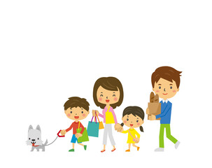 家族でショッピング