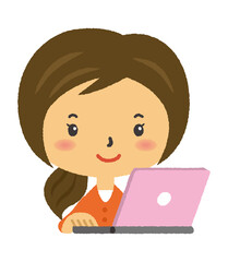 パソコン　人物