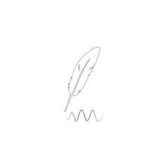 Writing Quill Feather Pen Vector