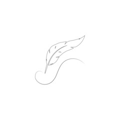 Writing Quill Feather Pen Vector