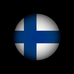 Obraz premium Country Finland. Finland flag. Vector illustration.