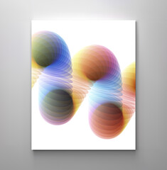 Abstract background. Spiral. 3d vector illustration. Design for banner, flyer, poster, cover or brochure.