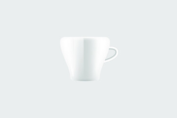 vector coffee cup on light gray background